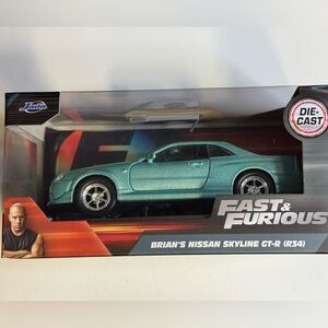 Jada Toys Fast and Furious BRIAN’S NISSAN SKYLINE GT-R (R34) 1:32
